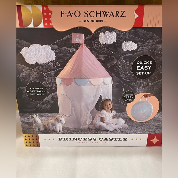 FAO Schwarz Princess Castle Royal Play Tent - Picture 5 of 5